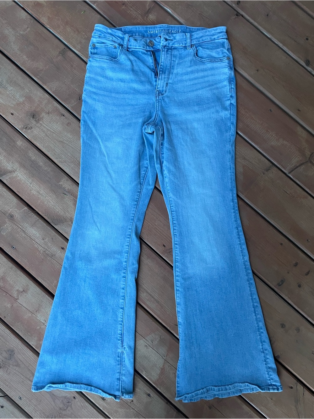 American Eagle Outfitters Curvy Super High-Rise Flare Jeans